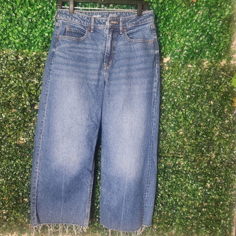 Blue Wide-Leg Jeans